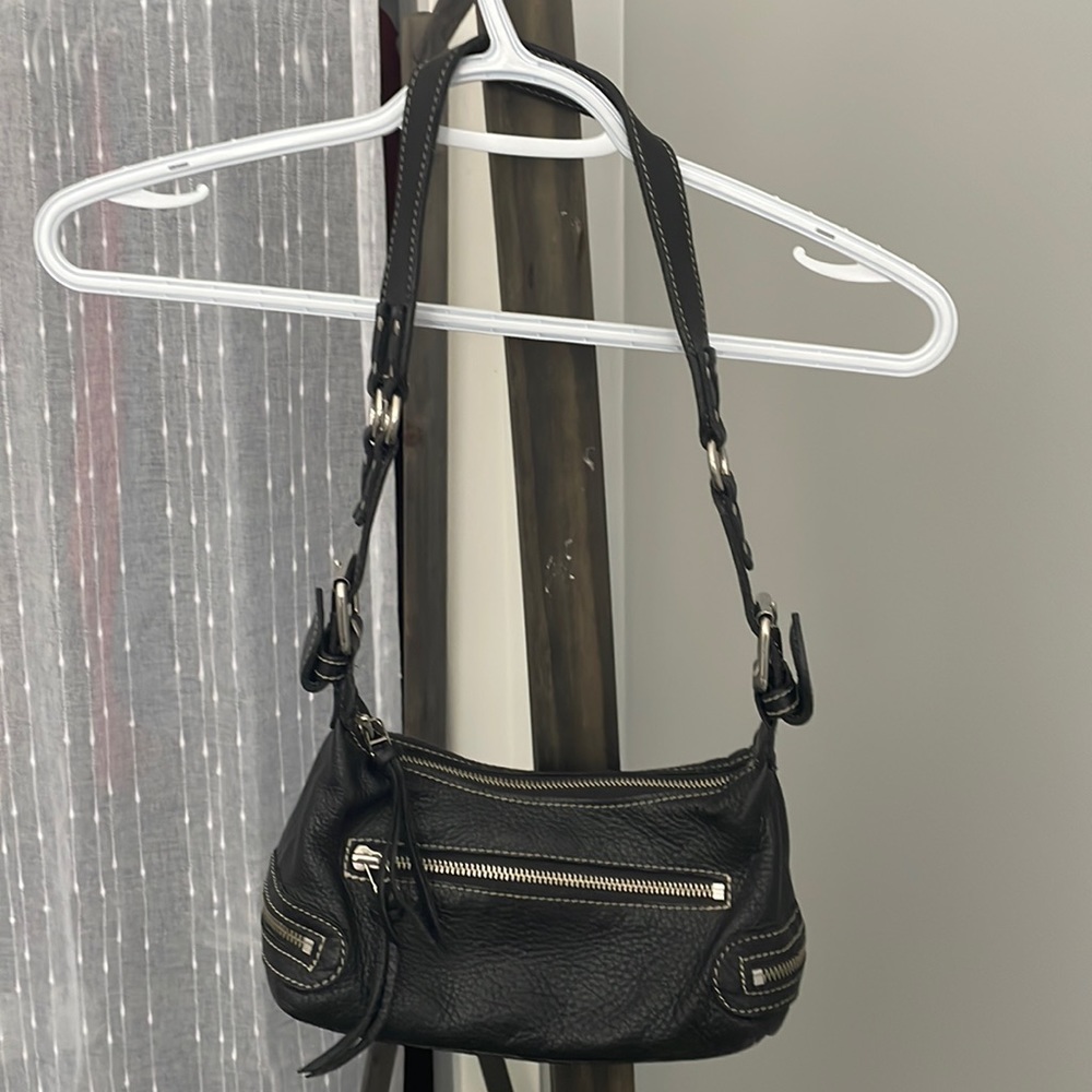 Leather Roots Purse.